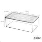 8702. flip-top pet high transparent box - long medium size 1 pet high transparency