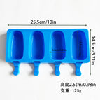4 even oval ice cream-blue