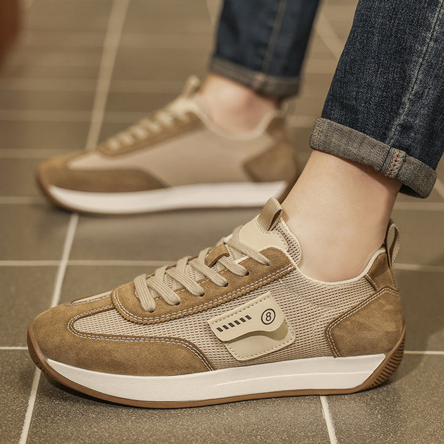 Men's Shoes 2025 Spring New Sports Casual Shoes Men's Versatile Trendy Thick-Soled Training Jogging Shoes