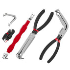(straight + curved) power-off clamp + red handle connector