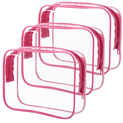 Security Check Storage Bag Liquid Cosmetic Bag Airplane Sealed Bag Airplane Boarding Storage Bag Transparent Cosmetic Bag