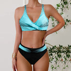 Polka dot blue / S