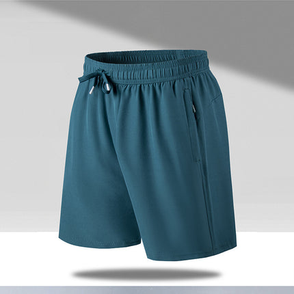 Men's Summer Quick-Dry Loose Five-Point Sports Casual Shorts Thin Cross-Border Ice Silk Beach Shorts Factory Direct Sale