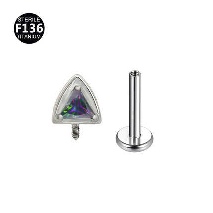 F136 Titanium Alloy Ear Bone Nail Cat Ear 0.9 Tooth Internal Thread Lip Nail Fashionable Versatile Cartilage Piercing Ear Bone Nail