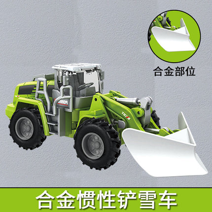 Children's Alloy Artificial Dump Truck Engineering Vehicle Inertia Mixer Truck Oil Tanker Bulldozer Crane Excavator Model