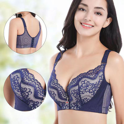 Bra 45-150kg with Steel Ring Large Size Intimates for Women, Medium Thick, Large Breasts, Non-Slip, Upper Support, Anti-Sagging, Gathering and Auxiliary Breasts