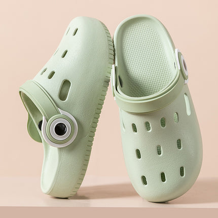 Summer New Dung-feeling Thick-soled Slippers Women's Fashionable Home Non-slip Deodorant Beach Shoes Hole Shoes Women's Outer Wear