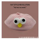 Big eyes beret-pink / 3-48 months