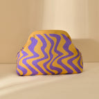 Wave pattern [yellow purple] / 30*22*9cm