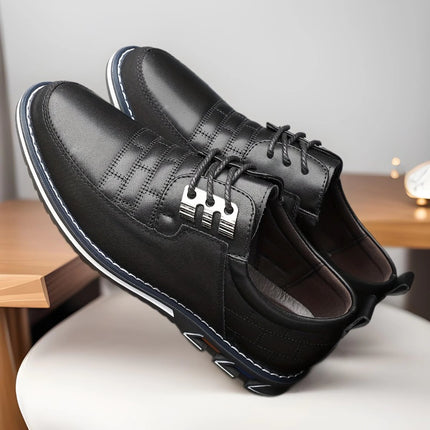 Cross-border Amazon Board Shoes Men's New Shoes Summer Fashion Men's Shoes Casual Shoes plus size British Style Lace-up