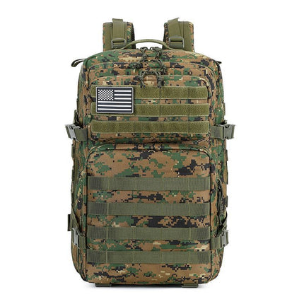 Cross-Border Outdoor Large-Capacity Backpack Multi-Functional 3P Tactical Backpack Camping Outdoor Mountaineering Bag Wear-Resistant