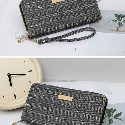 New Korean Style Fashionable Small Fragrance Wallet Women's Long Simple Student Multi-Card Slot Large Capacity Card Holder Coin Purse