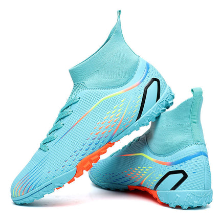 Temu High-Top Soccer Shoes with Spikes, Long Spikes, Non-Slip, Adult and Children's Sports Shoes, Men's Professional Training Shoes, Cross-Border