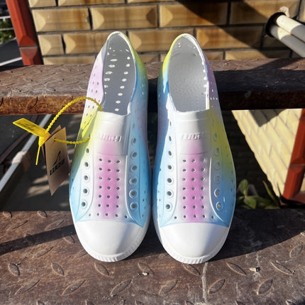 2025 Cross-Border Luchi Crocs Couple Graffiti Men's and Women's Casual Baotou Wading Outdoor Beach Breathable Sandals