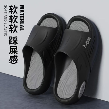 Thick-soled slippers for men's outdoor sports style summer home anti-slip deodorant bathroom couples trendy new style