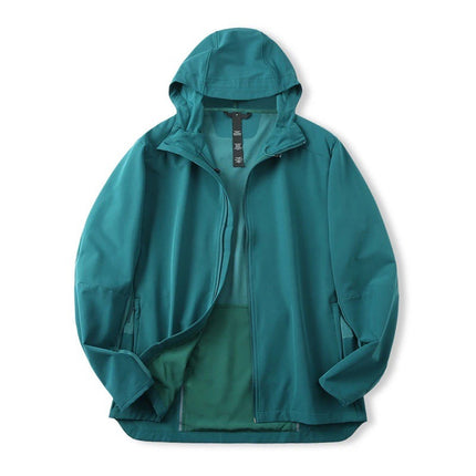 Autumn Men's Sports Breathable Jacket Back Mesh Structure Comfortable Moisture Permeable Self-storage Loose Casual Jacket