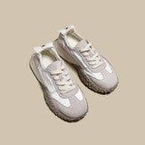 Genuine Leather Retro German Training Shoes for Women 2025 New Spring and Summer Thin Breathable Ballet Forrest Gump Shoes Yellow Casual Sports Shoes