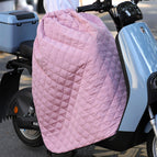 Pink-[quilted] windshield skirt / Free size