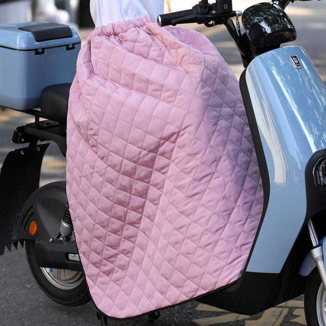 New autumn and winter skirt cycling warm electric motorcycle windbreaker leg and knee pad thickened windproof quilt