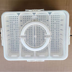 Dishwasher-safe pp material with four compartments for draining