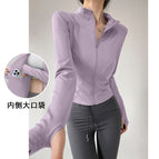 Tipsy purple-waist slimming + built-in pockets / S