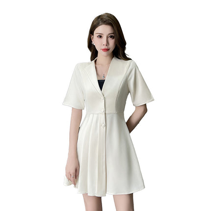 New Foot Bath Massage Technician Spa Work Clothes Health Center Women's Elegant Small Cheongsam Slim Dress 759