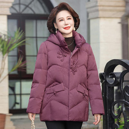 2025 Grandma Jacket Elderly Mother down Jacket New Winter Clothing Thickeneded Winter Women's Clothing Middle-Aged and Elderly