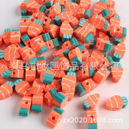 100 a pack of cross-border fruit soft pottery loose beads clay beads diy Amazon material bag accessories mobile phone