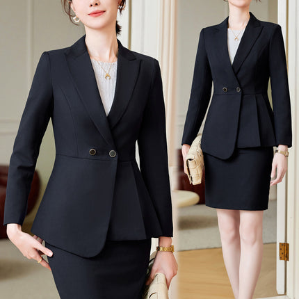 Suit suit women's spring and autumn fashion temperament goddess fan Gao end professional suit sales office workwear sales work clothes