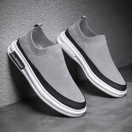 Men's Shoes Summer Breathable 2023 New Style Shoes Men's One-Pedal Handsome Men's Casual Deodorant Mesh Fashionable Shoes