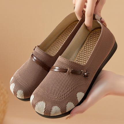 Women's Shoes 2026 New Style Single Shoes Temu Dropshipping Versatile Casual Shoes for Women with Wide Feet Slip-On Mom Shoes