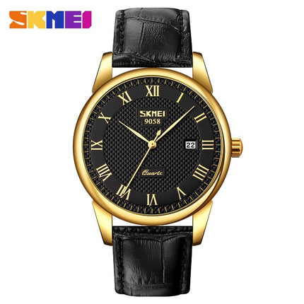 Time beauty skmei classic retro casual business temperament calendar watch men and women couples waterproof watch wholesale