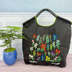 Black flowers / Medium m