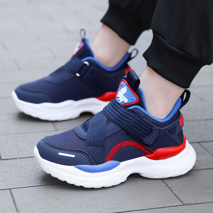 Factory direct boys sneaker mesh breathable Velcro leisure all-match girls sneaker light children's shoes tide