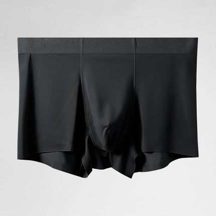 Men's Underwear, Men's Ice Silk Seamless Boxer Briefs, Breathable Summer Thin Sports Boxer Shorts, Sports Style