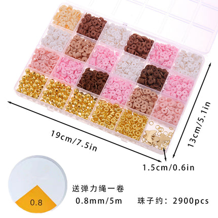 Cross-border soft pottery academic style handmade beaded diy material package box bracelet jewelry accessories bracelet beads