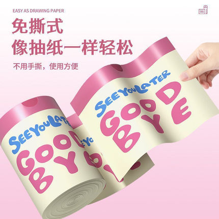 Garbage Bag Household Thickened Portable Extra-thick Kitchen Special Tear-free Drawstring Garbage Bag Large and affordable