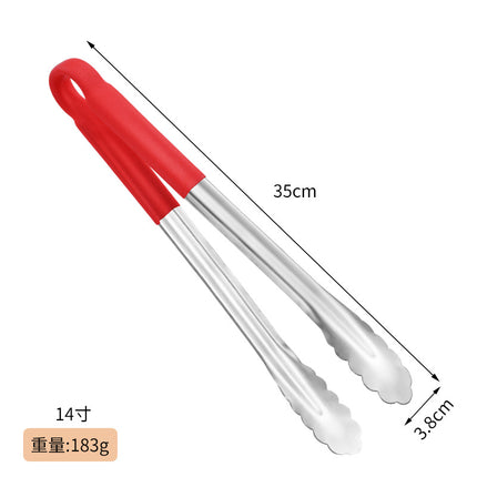 Thickened 304 Stainless Steel Barbecue Clip Hemp Glue Clip Anti-scalding Food Clip Food Clip Multi-purpose Labor-saving Practical Clip