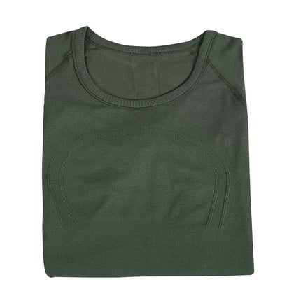 Lulu Original Standard Swiftly Tech Sports Short-Sleeved T-Shirt Casual Running Breathable Fitness Yoga Wear for Women