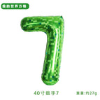 40inch minecraft checkered number 7 (individually packaged in opp bag)