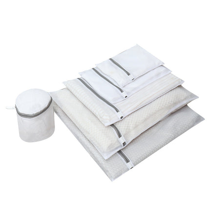 Manufacturer's Ready-Made Laundry Bag Self-Locking Gray Mesh Bag Laundry Intimates Bra Care Bag Washing Machine Washing Bag Wholesale