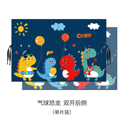 Children's car window sunshade magnetic suction double-layer perspective mesh sun protection heat insulation light blocking side window cartoon curtain
