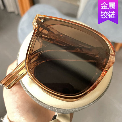 Folding Sunglasses Pocket Air Cushion Sunglasses Women's Sun Protection Glasses 2022 Anti-Uv Sunglasses Men's Driving Trend