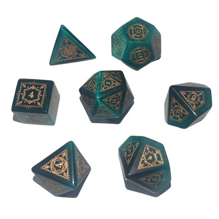 Foreign Trade Wholesale Six-Pointed Star Pattern Dice Series Dungeons and Dragons Dnd Gemstone Crafts Entertainment Dice