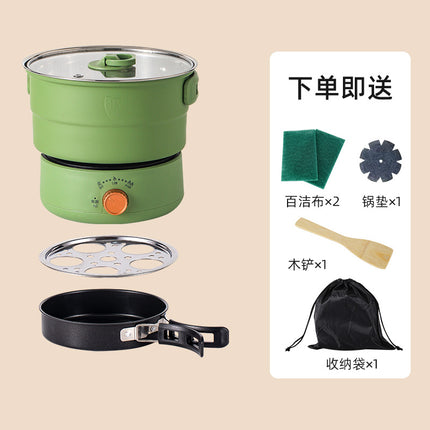 Portable Electric Cooking Pot Travel Detachable Pot Electric Frying Pan Dormitory Mini Pot Uk Standard Wholesale 110V Us Standard Electric Heating Pot