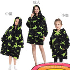 Two-color dinosaur warm clothing / Adult