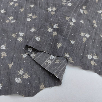 Bubble Plaid Small Floral Printed Fabric Women's and Children's Clothing Skirt Dress Soft Fabric 2025 Spring and Summer New Products