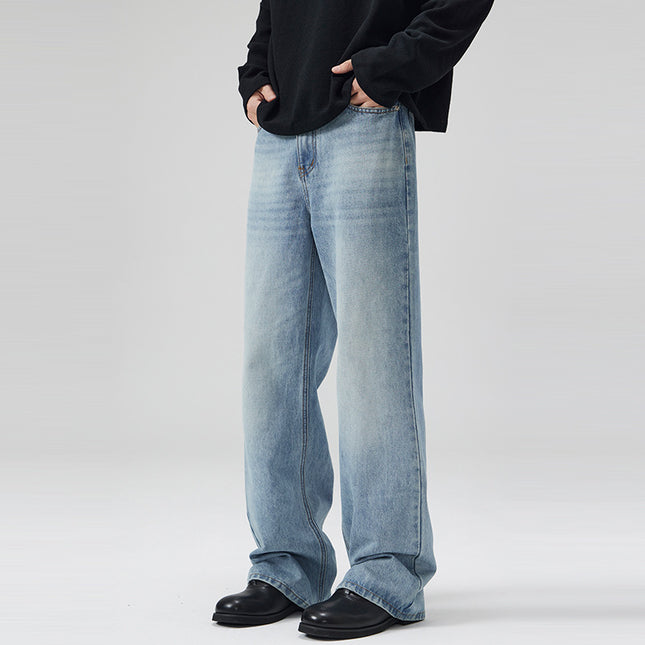 LKTM Men's Wear# American cleanfit Light Color 517 Version Micro-jeans Men's and Women's Slim All-match Mop Pants
