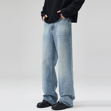 LKTM Men's Wear# American cleanfit Light Color 517 Version Micro-jeans Men's and Women's Slim All-match Mop Pants