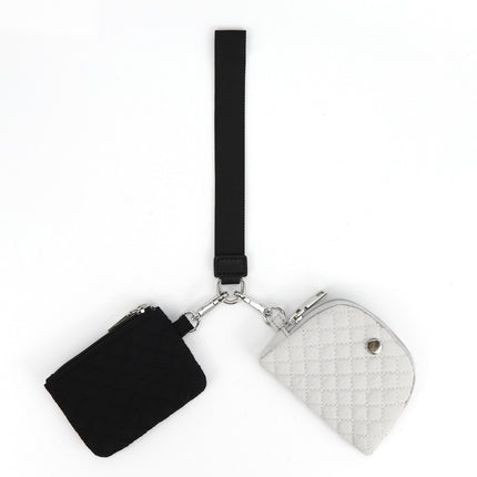 In stock Amazon lulu same multi-functional fashion women's wrist bag portable simple bank card mini coin purse